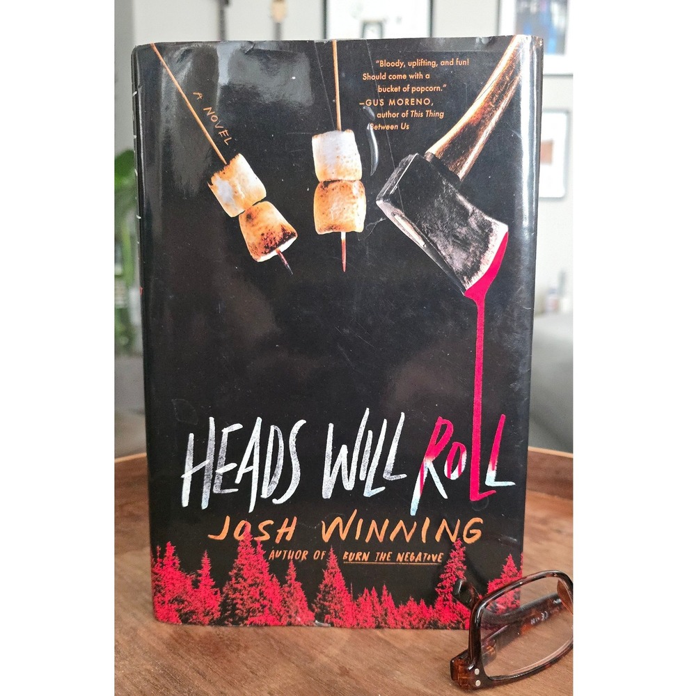 Heads Will Roll by Josh Winning Hardcover Horror Mystery Thriller Novel 2024